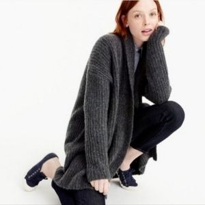 Jcrew Chunky Black Cardigan